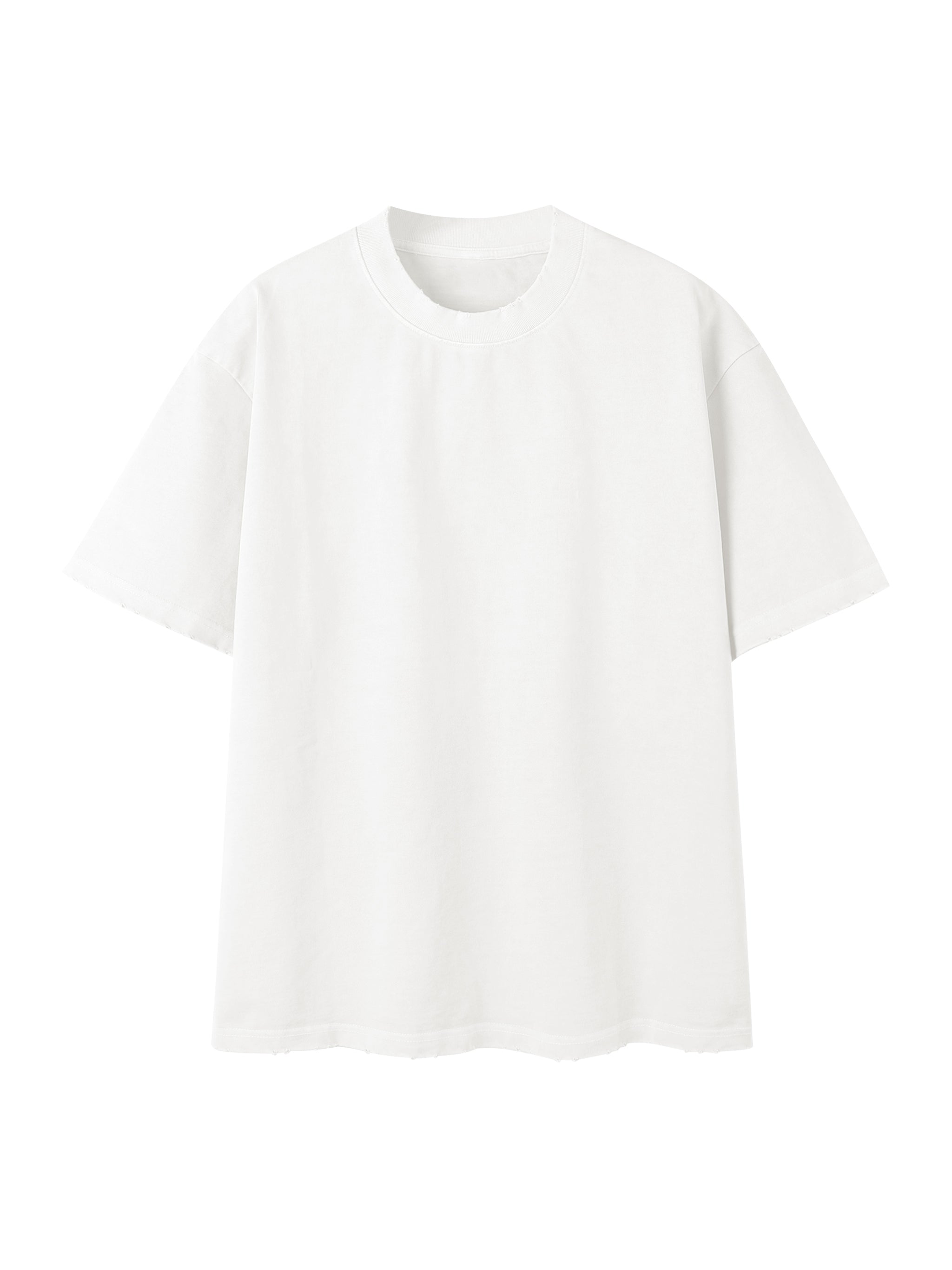 Heavyweight Vintage Washed Frayed T-Shirt