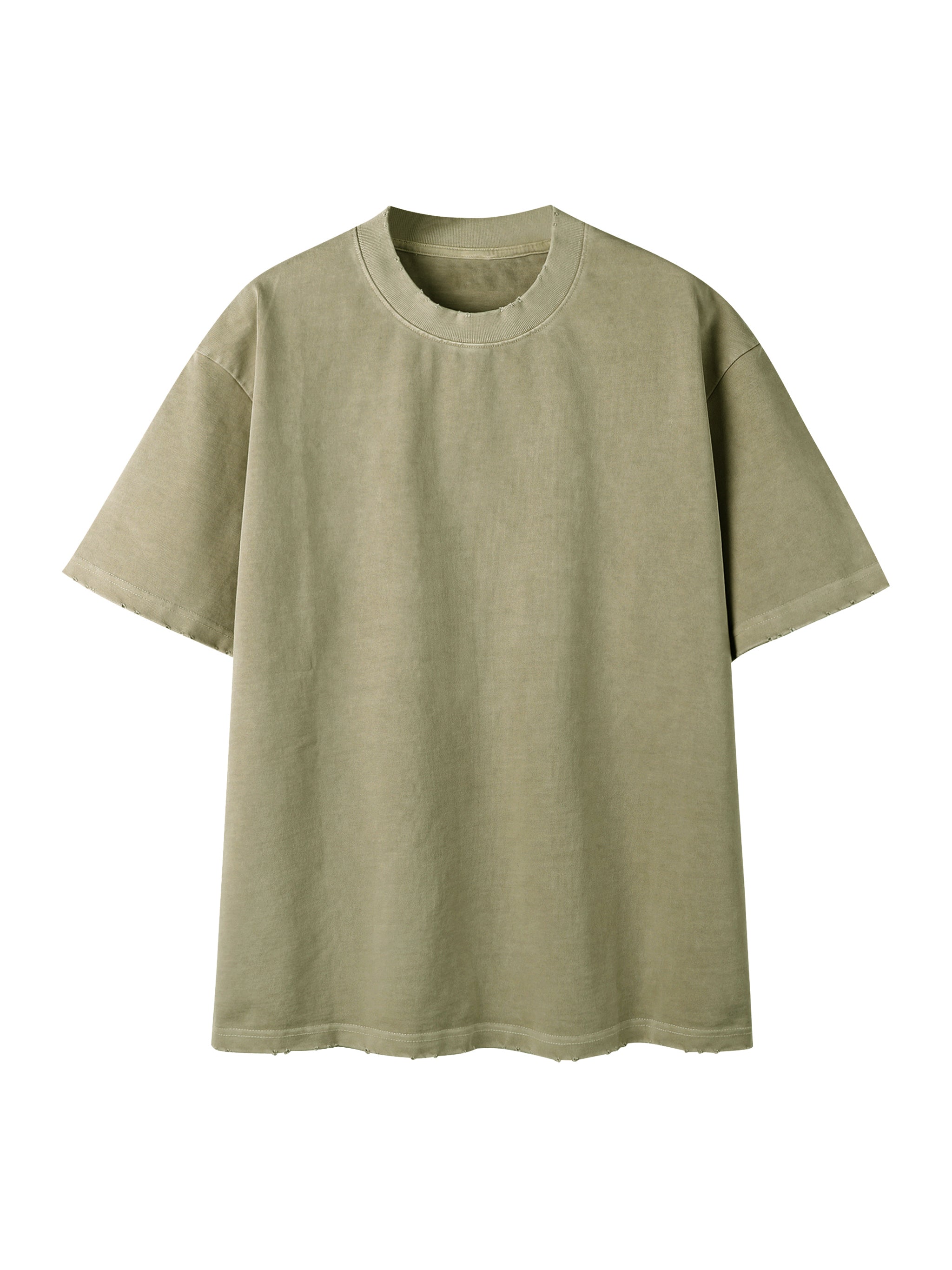 Heavyweight Vintage Washed Frayed T-Shirt