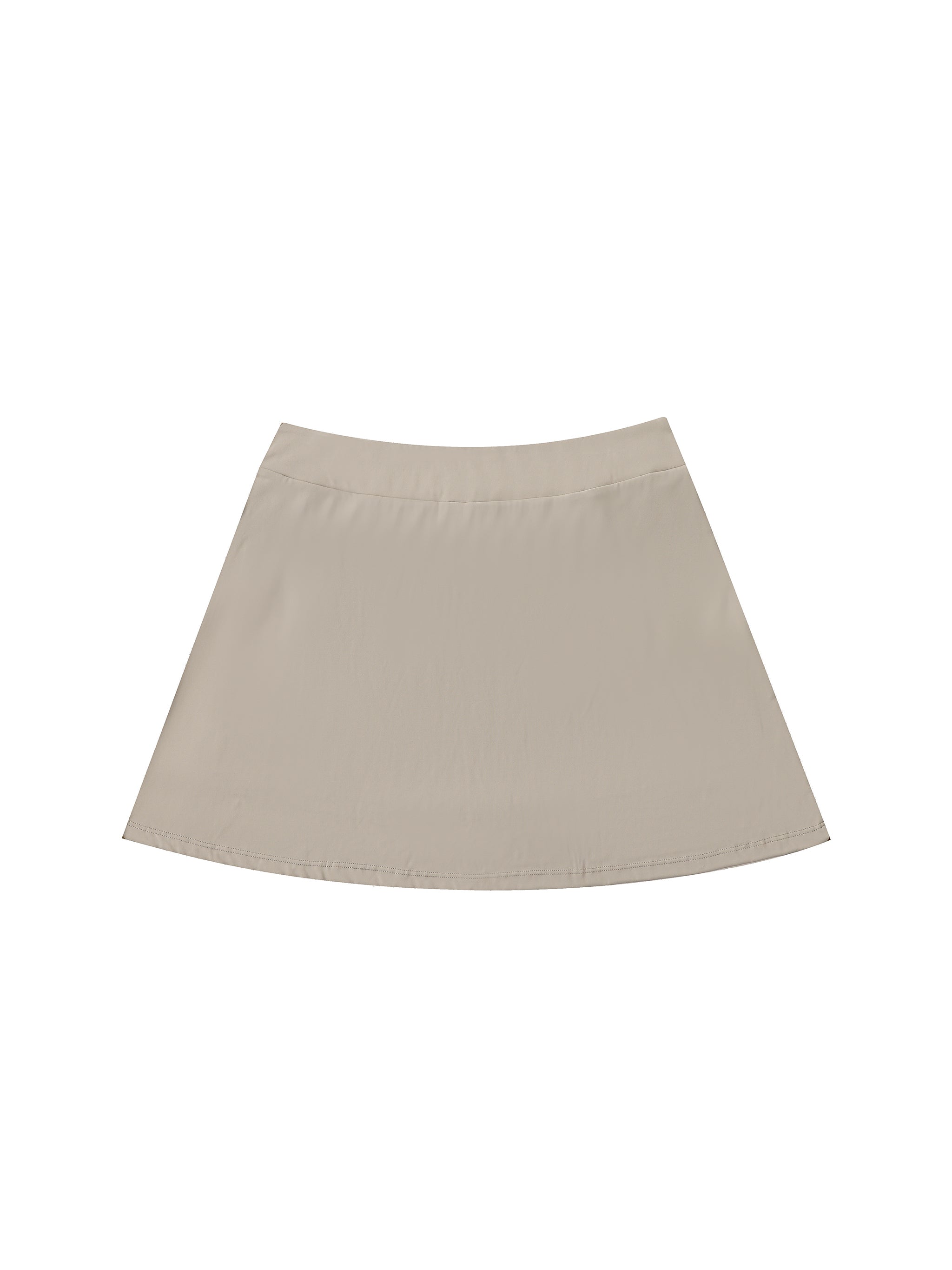 High-Waist Pocketed A-Line Skirt