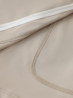 High-Waist Pocketed A-Line Skirt