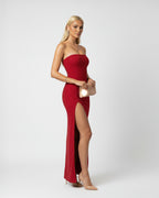 High Slit Tube Maxi Dress