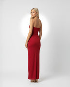 High Slit Tube Maxi Dress