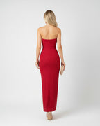 High Slit Tube Maxi Dress