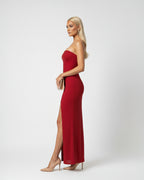 High Slit Tube Maxi Dress