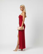 High Slit Tube Maxi Dress