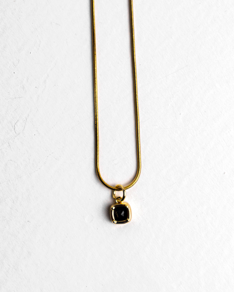 EBON SQUARE NECKLACE - Count Valentine