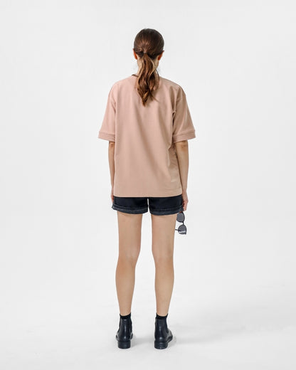 BEIGE OVERSIZED T-SHIRT - Count Valentine