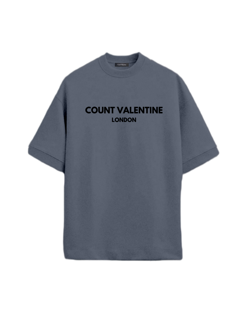 GREY COMFORTABLE OVERSIZED T-SHIRT - Count Valentine