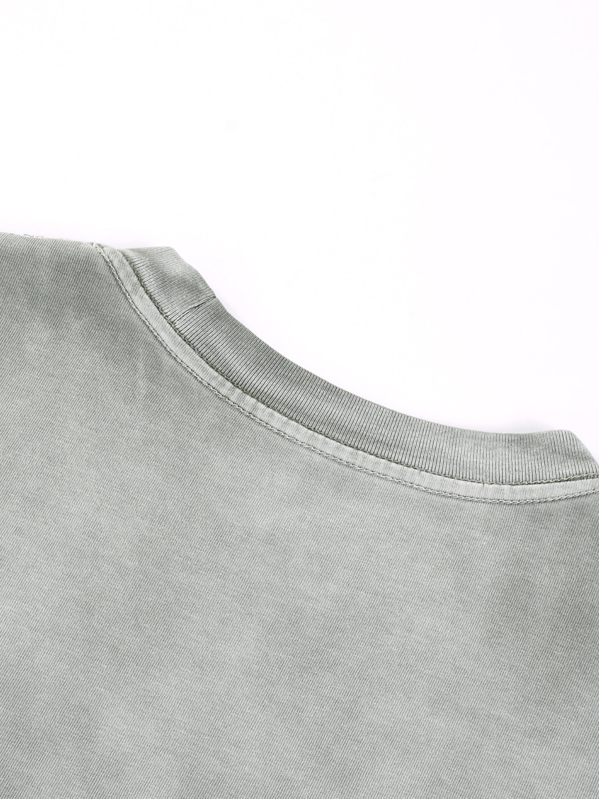“I” Shape Gradient Washed T-Shirt