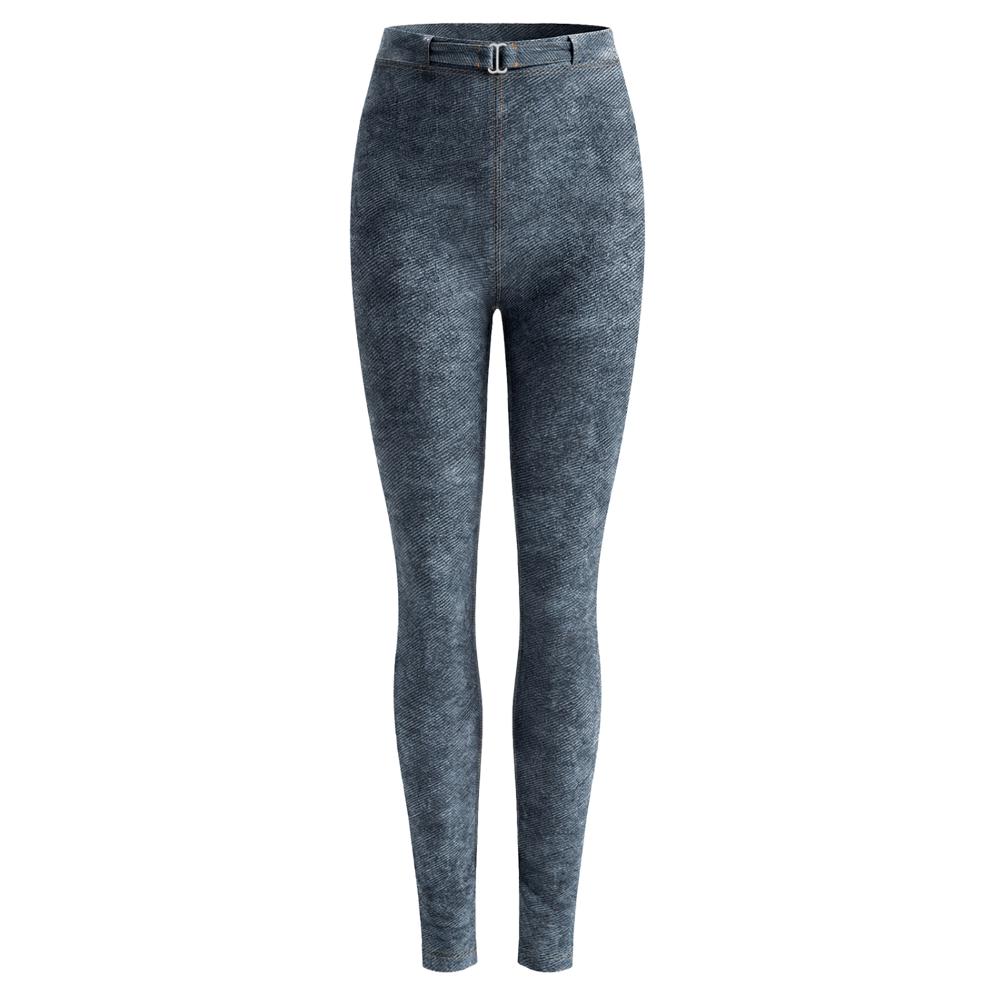Women's Faux Denim Zip-Fly Leggings
