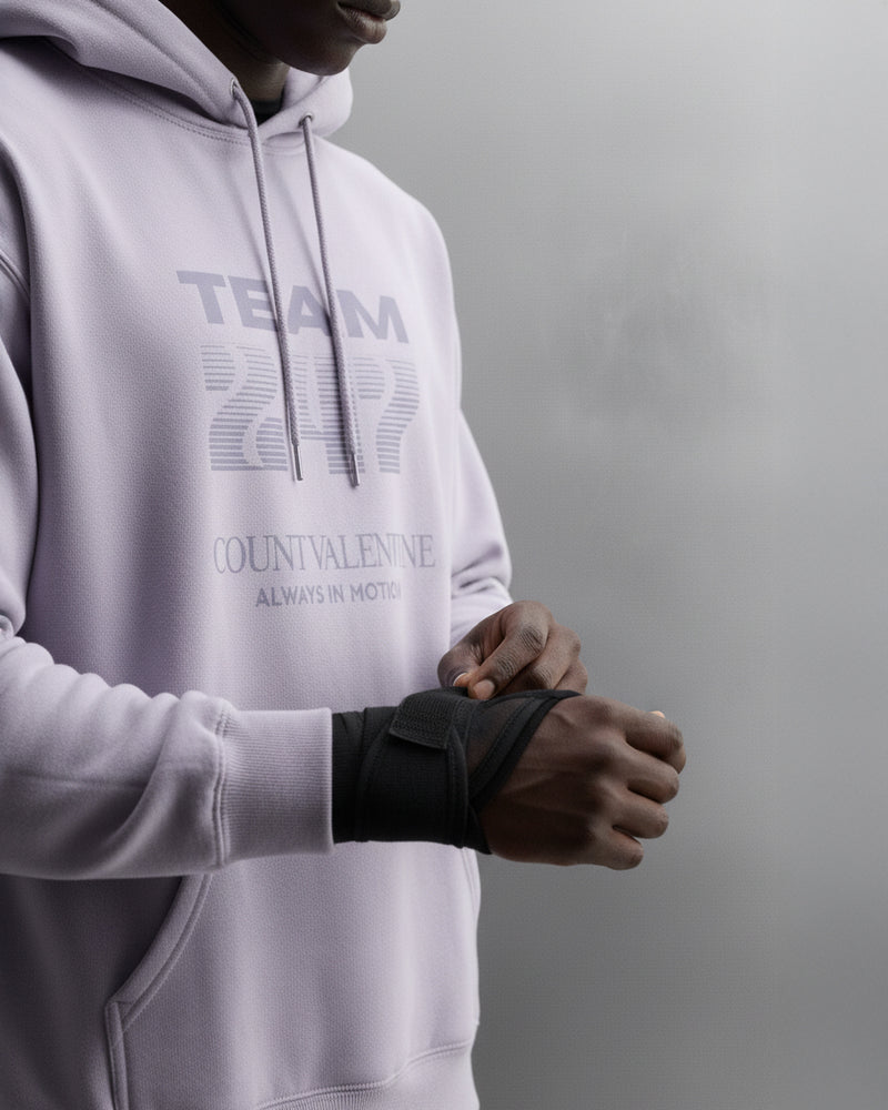 TEAM 247 LAVENDER PERFORMANCE HOODIE