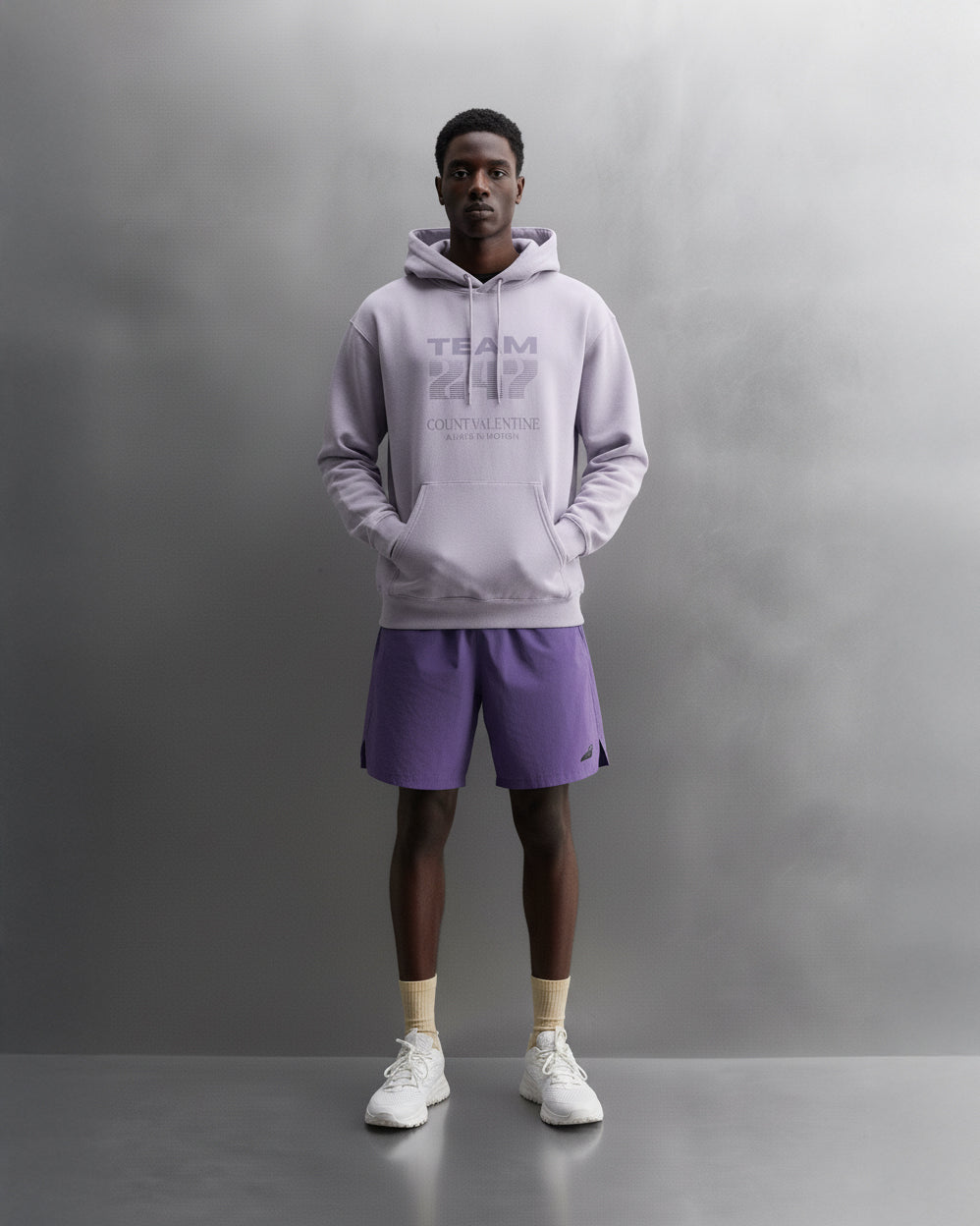 TEAM 247 LAVENDER PERFORMANCE HOODIE