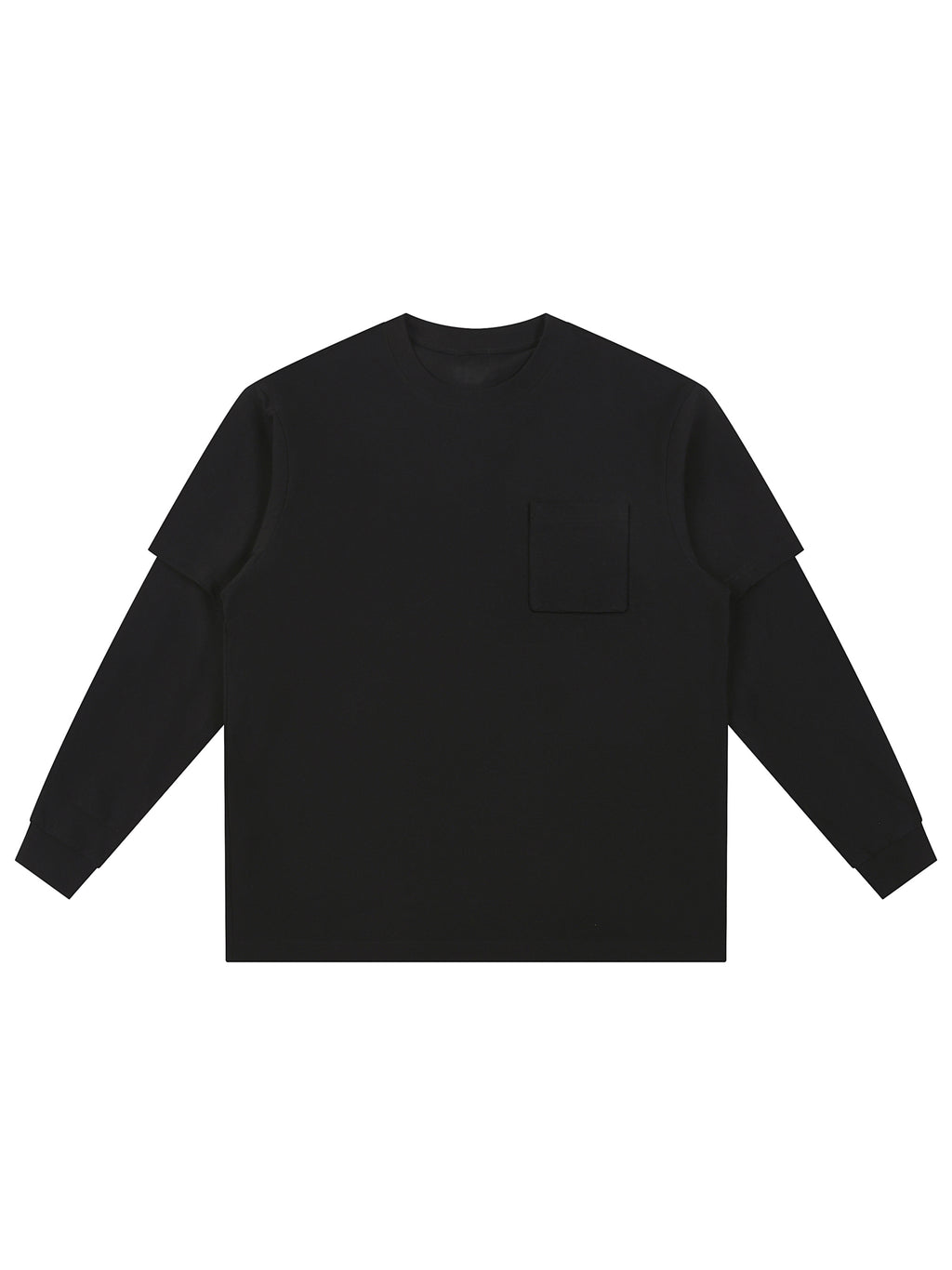 Layered Long Sleeve Oversized Tee