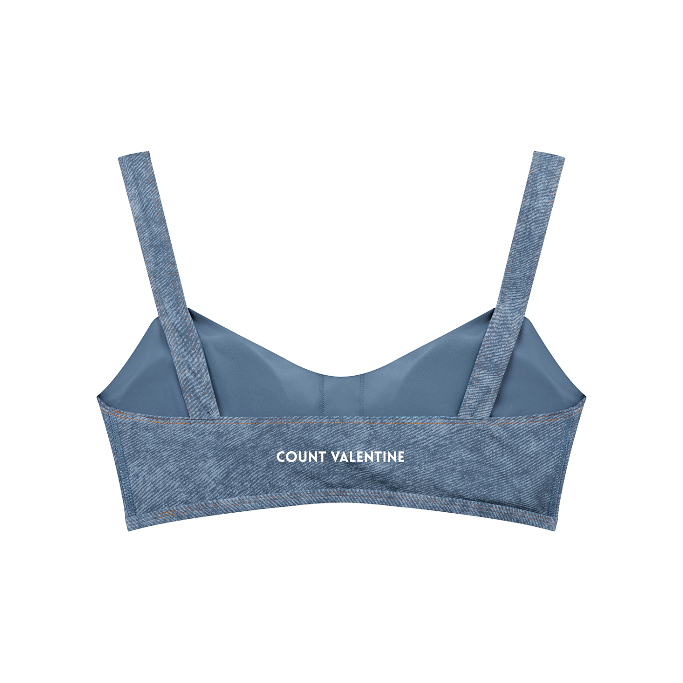 Women's Faux Denim Sports Bra