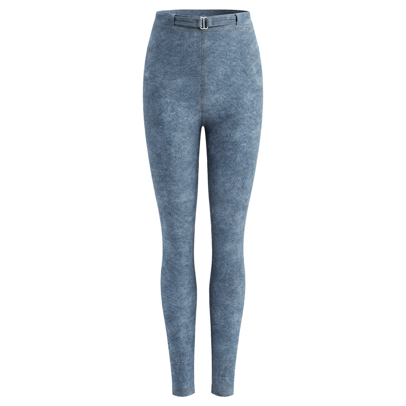 Women's Faux Denim Zip-Fly Leggings