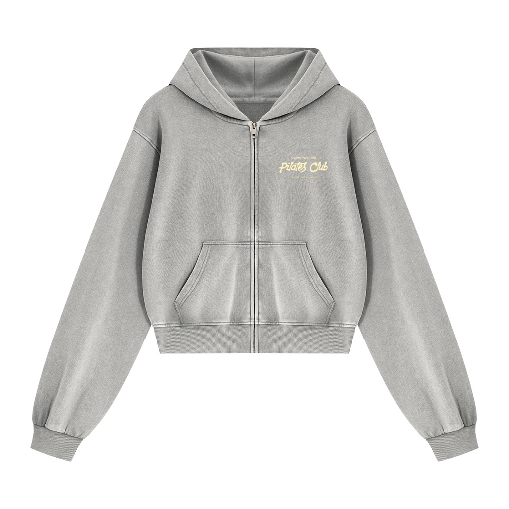 Women's Mineral Wash Full Zip Hoodie