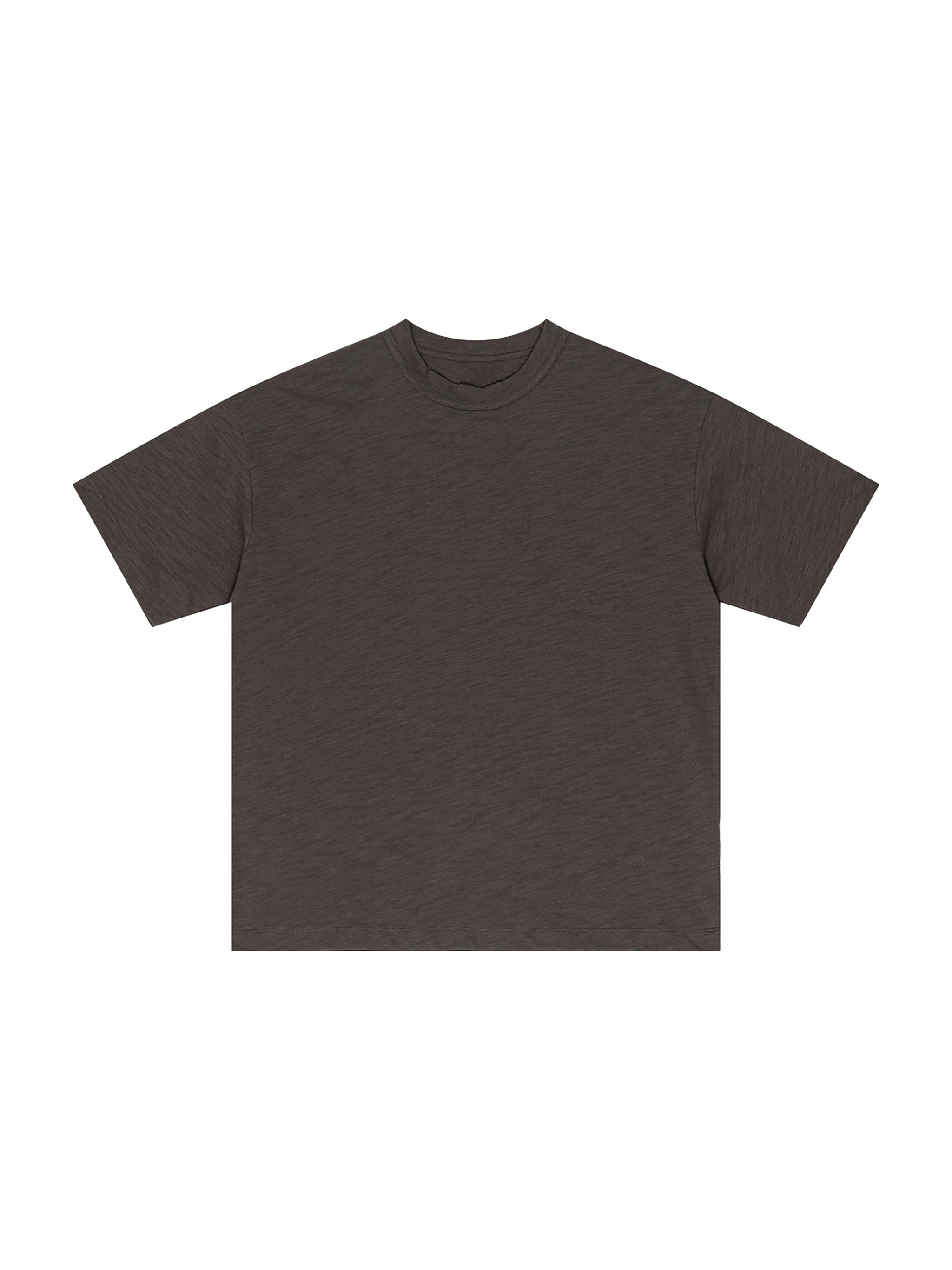 Lightweight Slub Cotton Plain T-Shirt