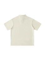 Loose Cotton Short-Sleeve Polo Shirt