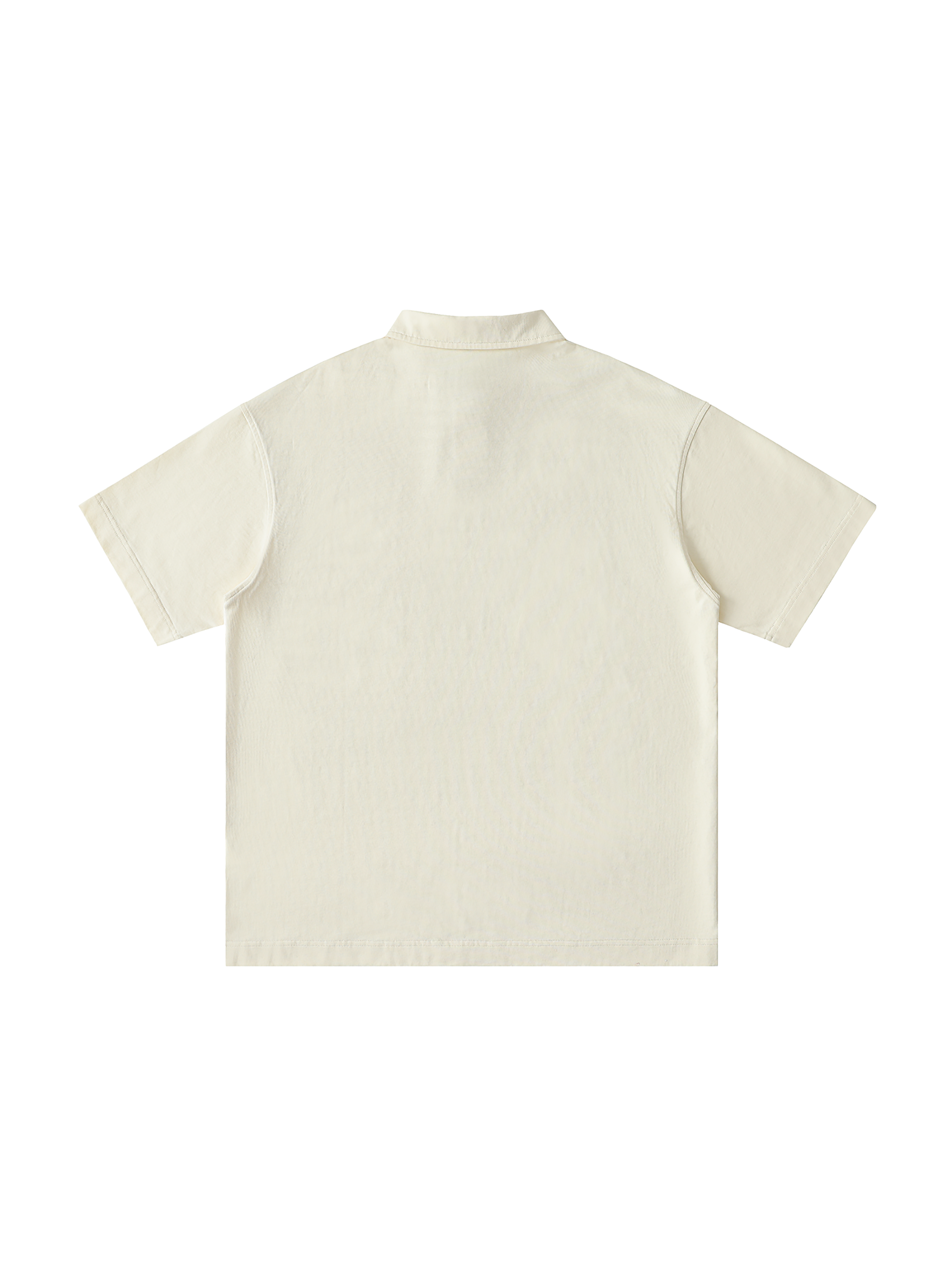 Loose Cotton Short-Sleeve Polo Shirt