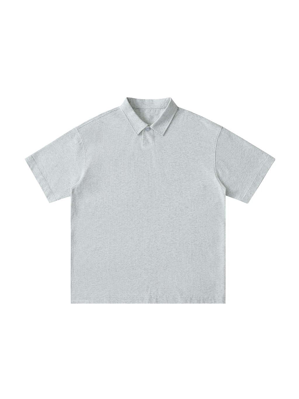 Loose Cotton Short-Sleeve Polo Shirt