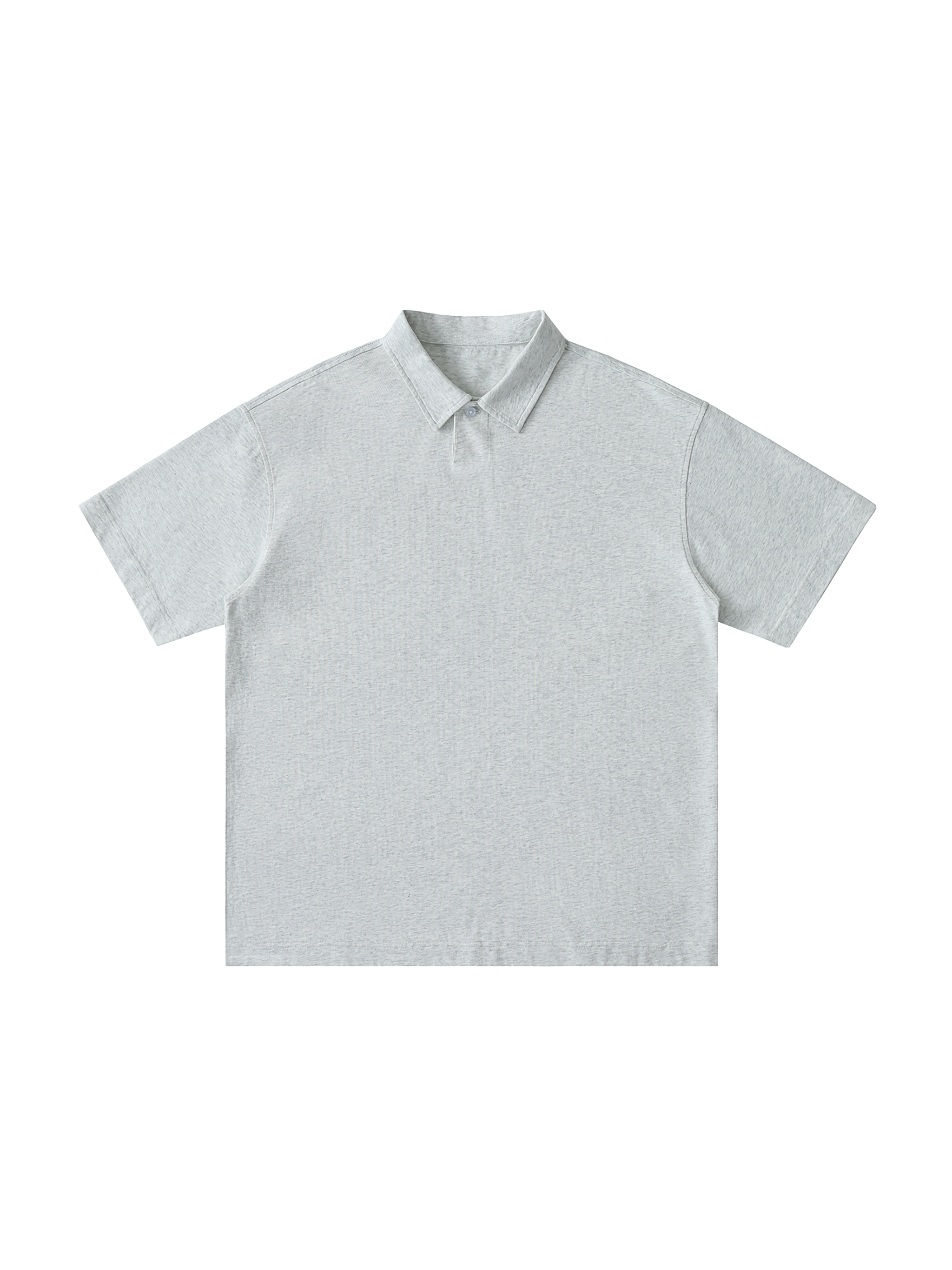 Loose Cotton Short-Sleeve Polo Shirt