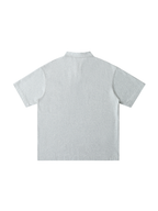 Loose Cotton Short-Sleeve Polo Shirt