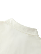 Loose Cotton Short-Sleeve Polo Shirt