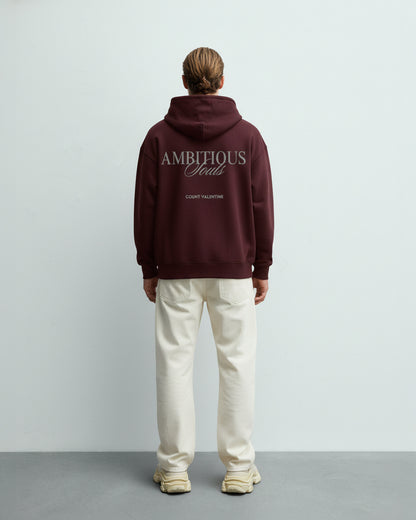 Ambitious Soul Maroon Unisex Oversized Hoodie