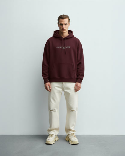 Ambitious Soul Maroon Unisex Oversized Hoodie