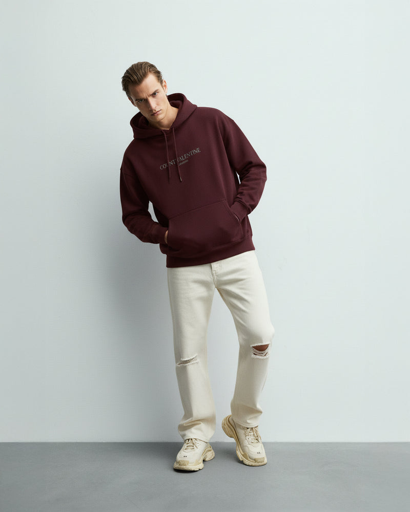 Ambitious Soul Maroon Unisex Oversized Hoodie
