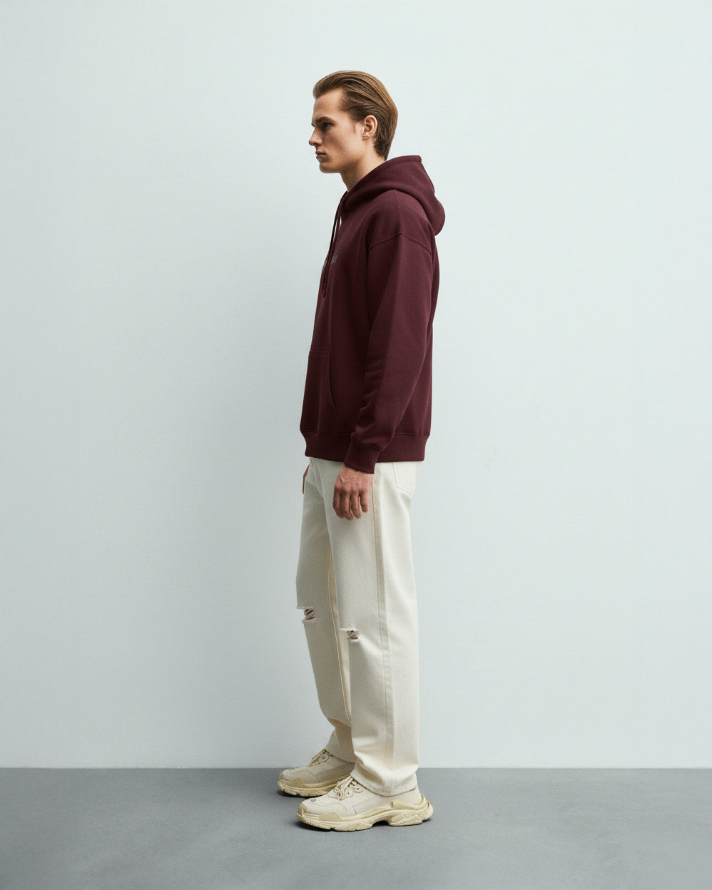 Ambitious Soul Maroon Unisex Oversized Hoodie