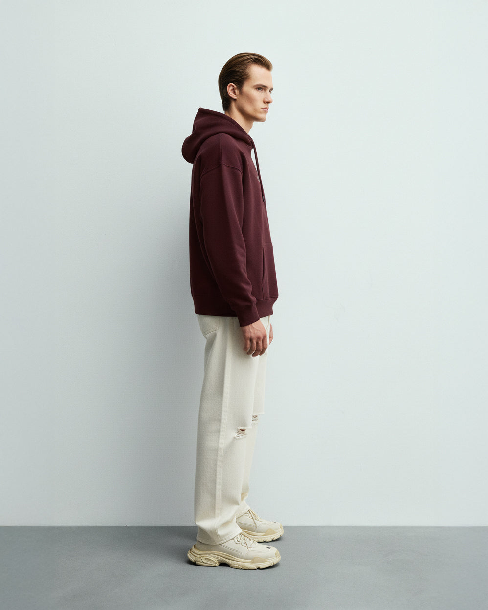 Ambitious Soul Maroon Unisex Oversized Hoodie