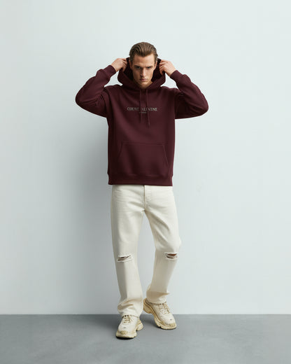 Ambitious Soul Maroon Unisex Oversized Hoodie
