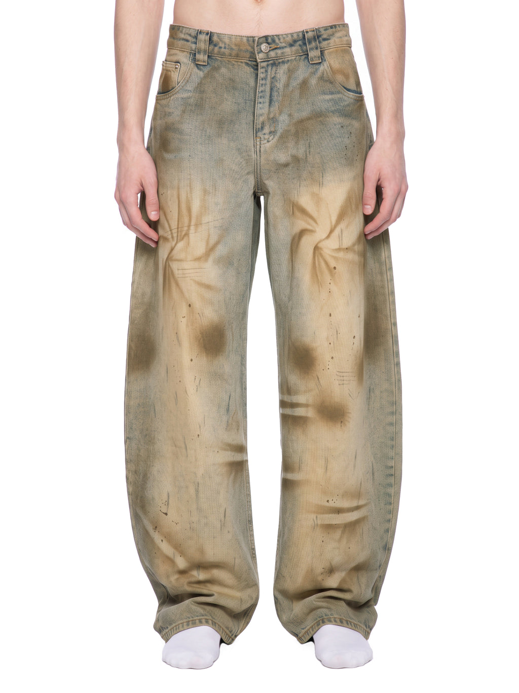 Rust Barrel Denim Jeans