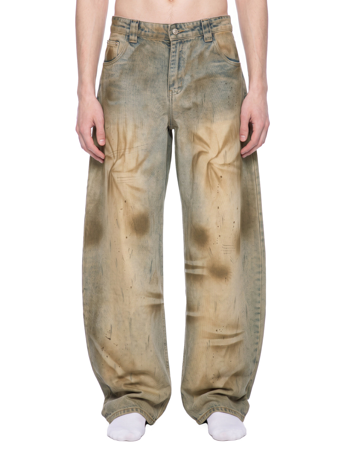 Rust Barrel Denim Jeans