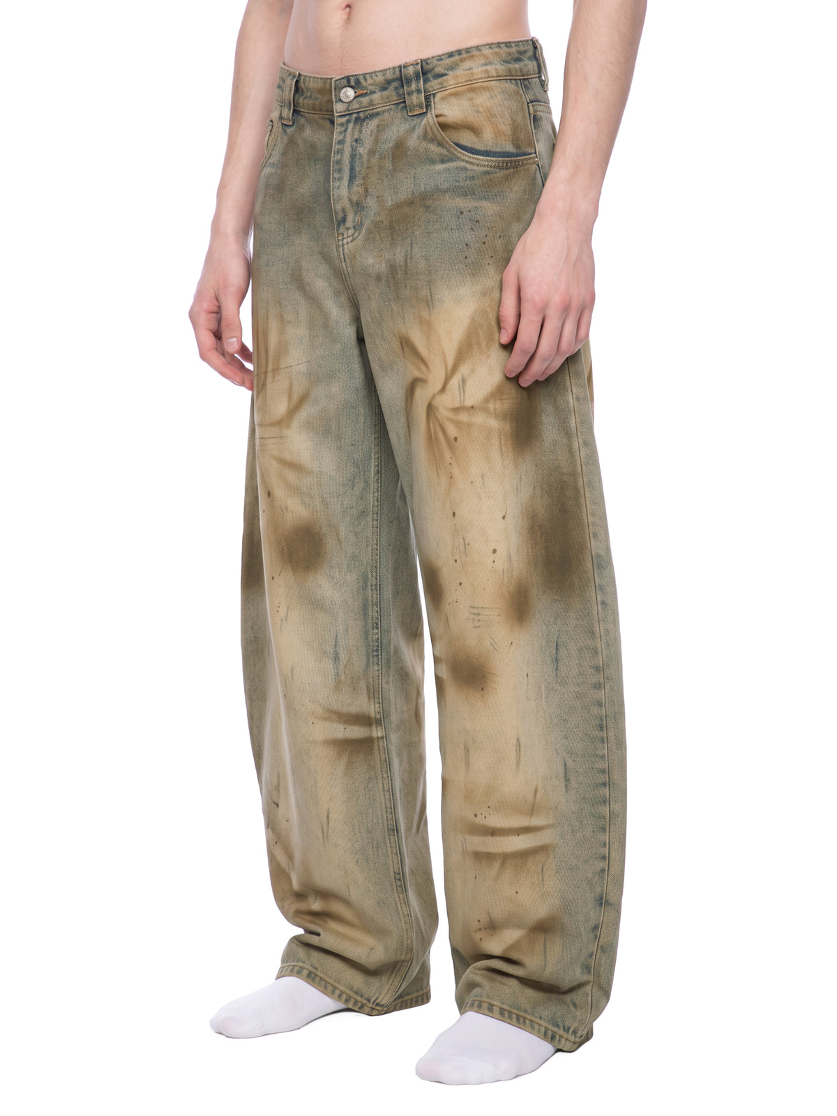 Rust Barrel Denim Jeans