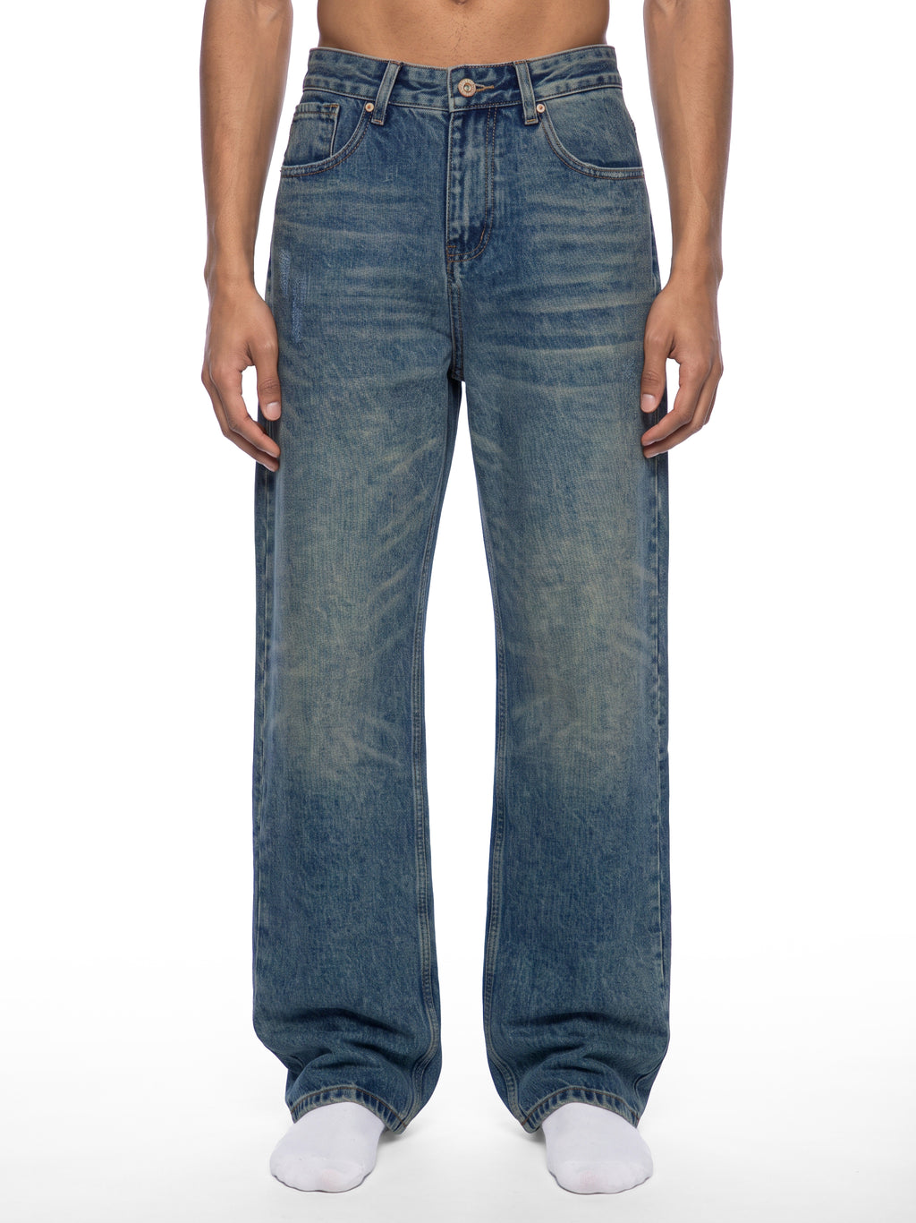 Whisker Fade Denim Jeans