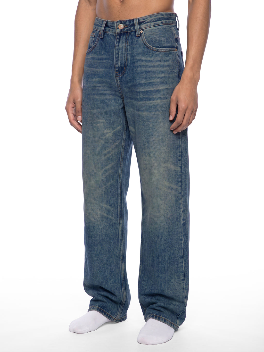Whisker Fade Denim Jeans