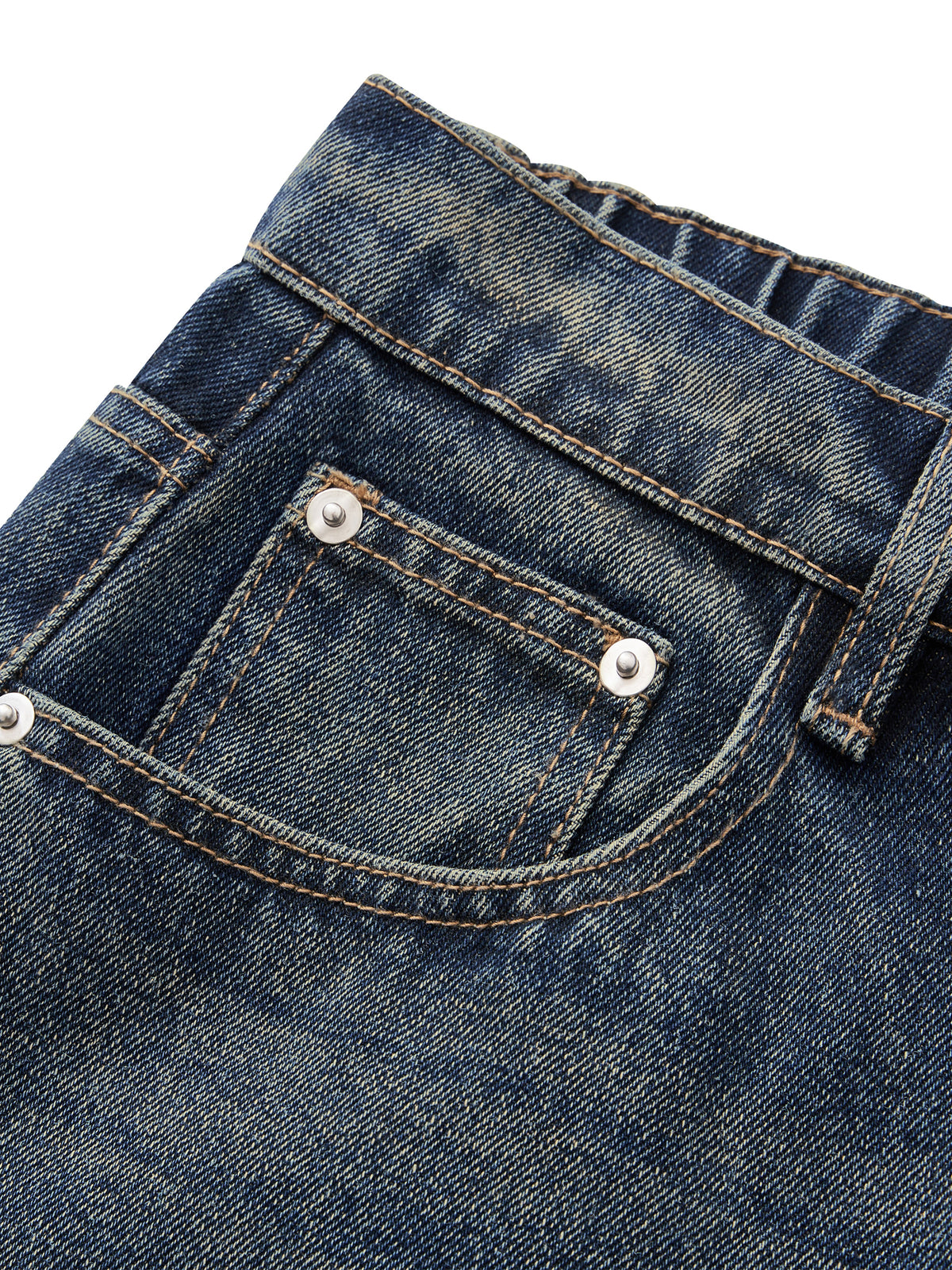 Aged Fade Denim Jeans