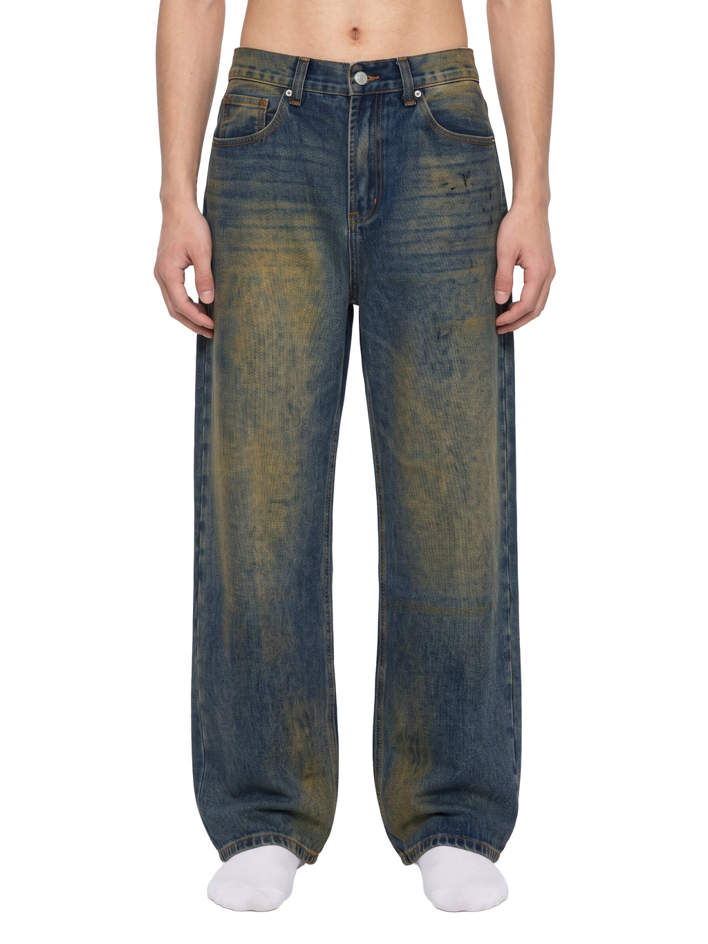 Sulfur Wash Denim Jeans