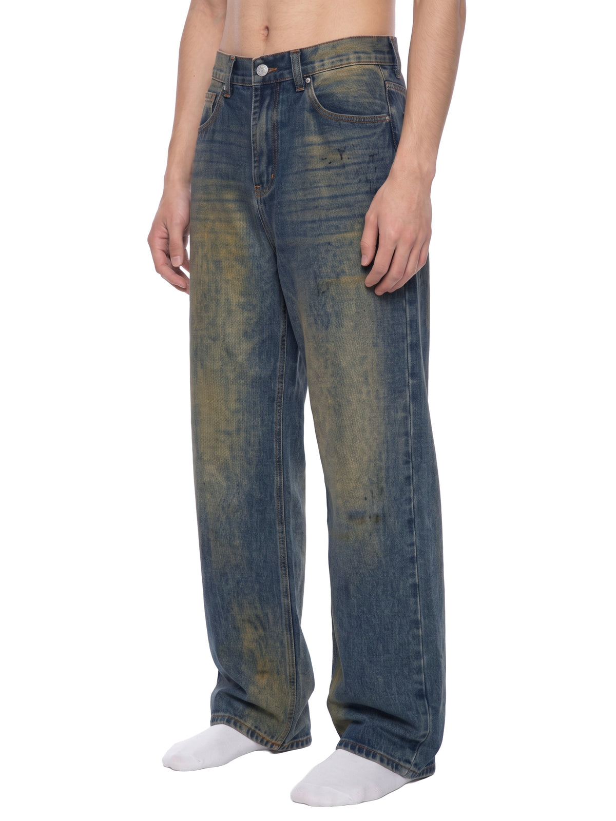 Sulfur Wash Denim Jeans