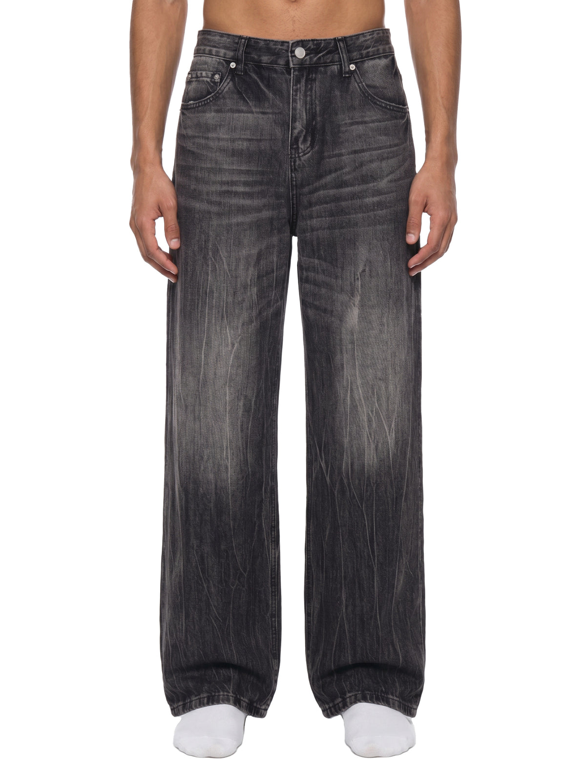 Smoke Crease Denim Jeans