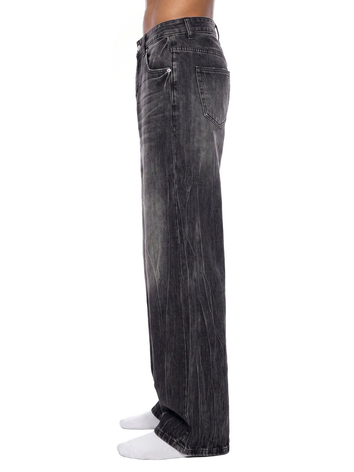 Smoke Crease Denim Jeans