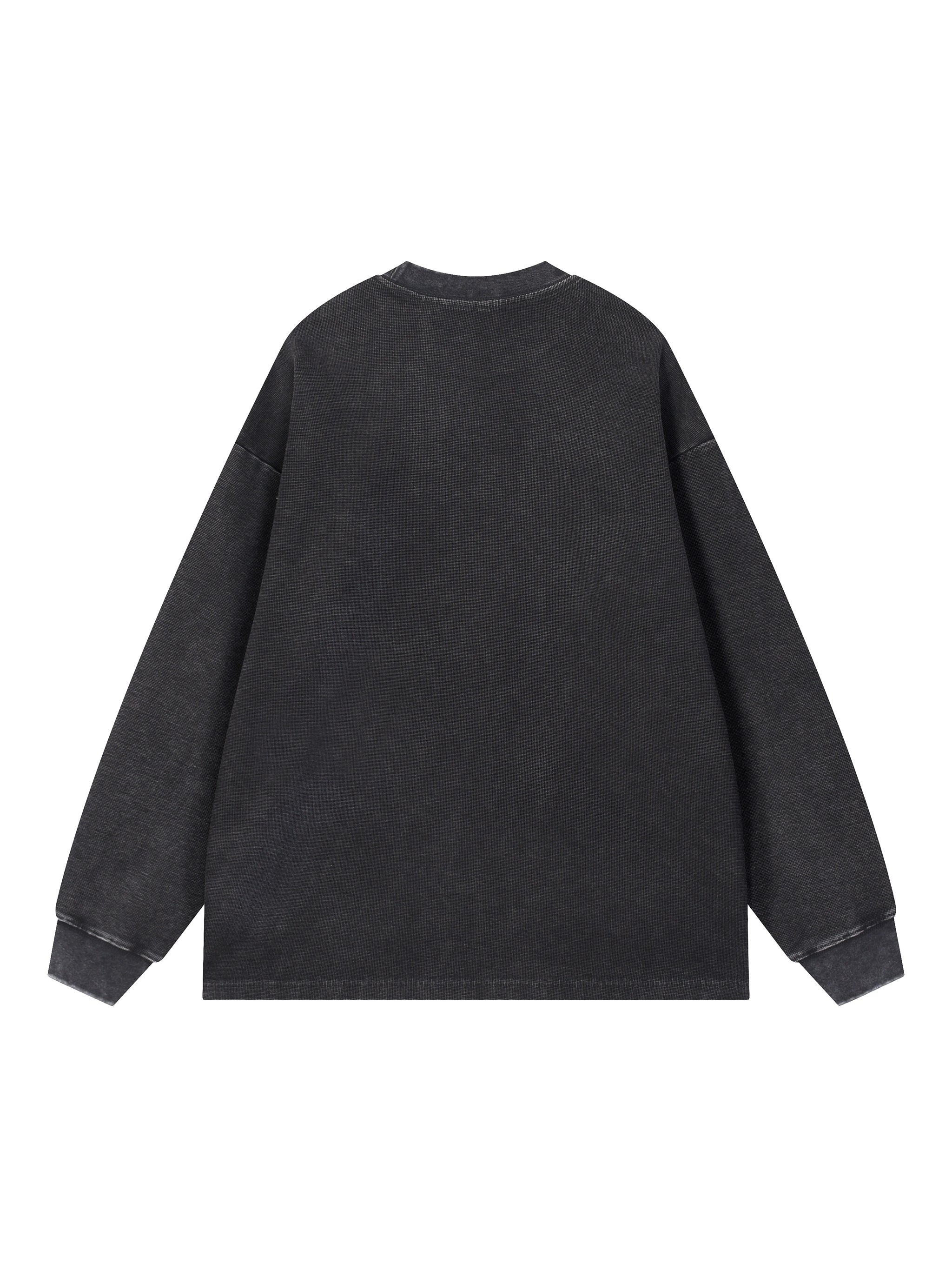Mineral Wash Waffle Oversized T-Shirt