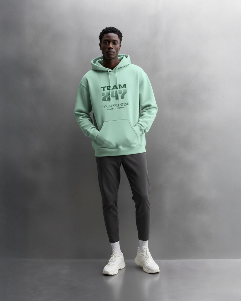 TEAM 247 MINT PERFORMANCE HOODIE
