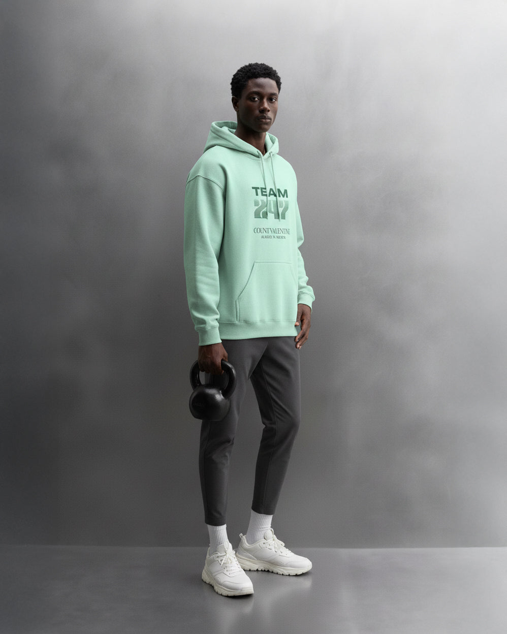 TEAM 247 MINT PERFORMANCE HOODIE