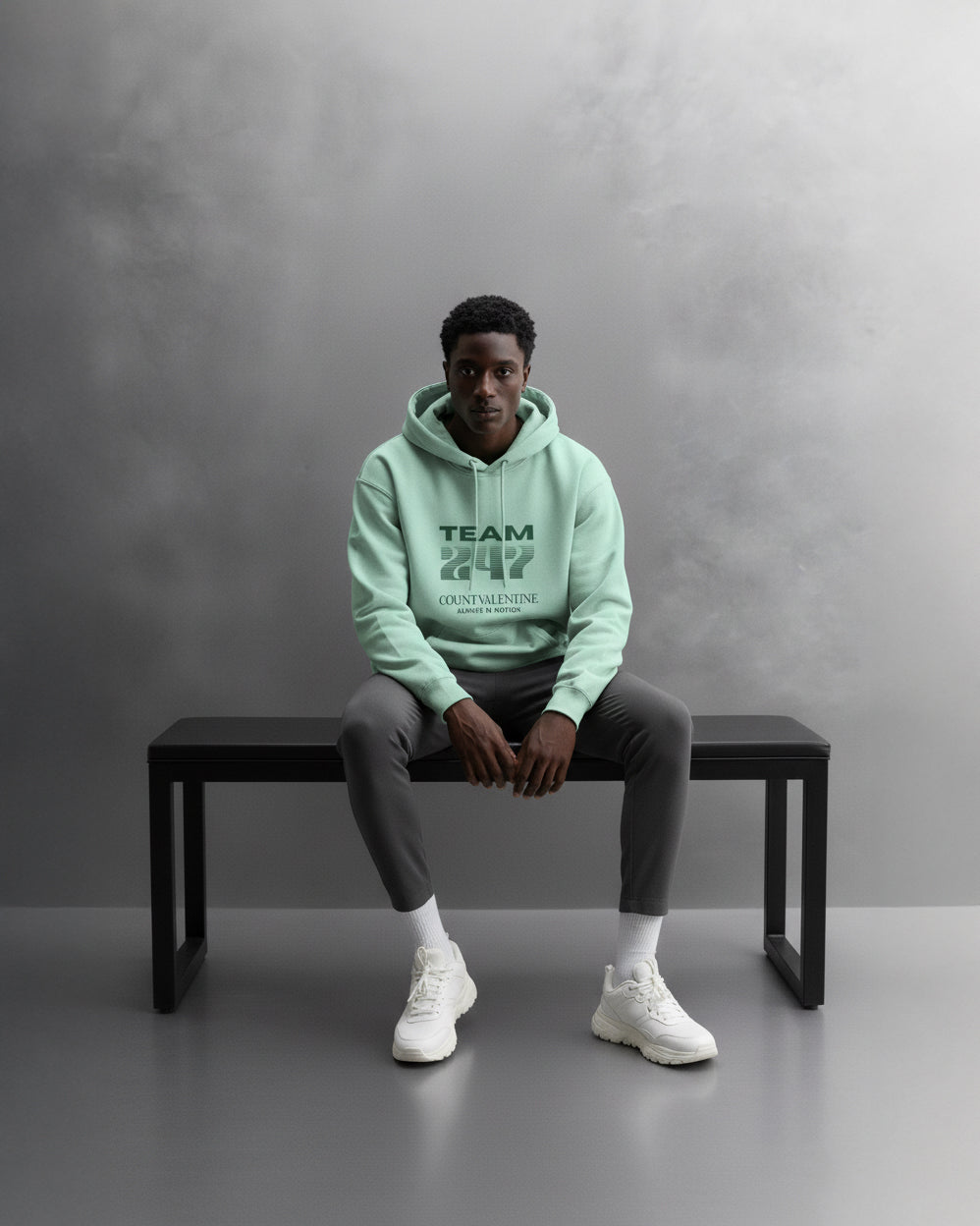 TEAM 247 MINT PERFORMANCE HOODIE