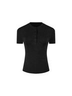 Modal Bodycon Henley Shirt