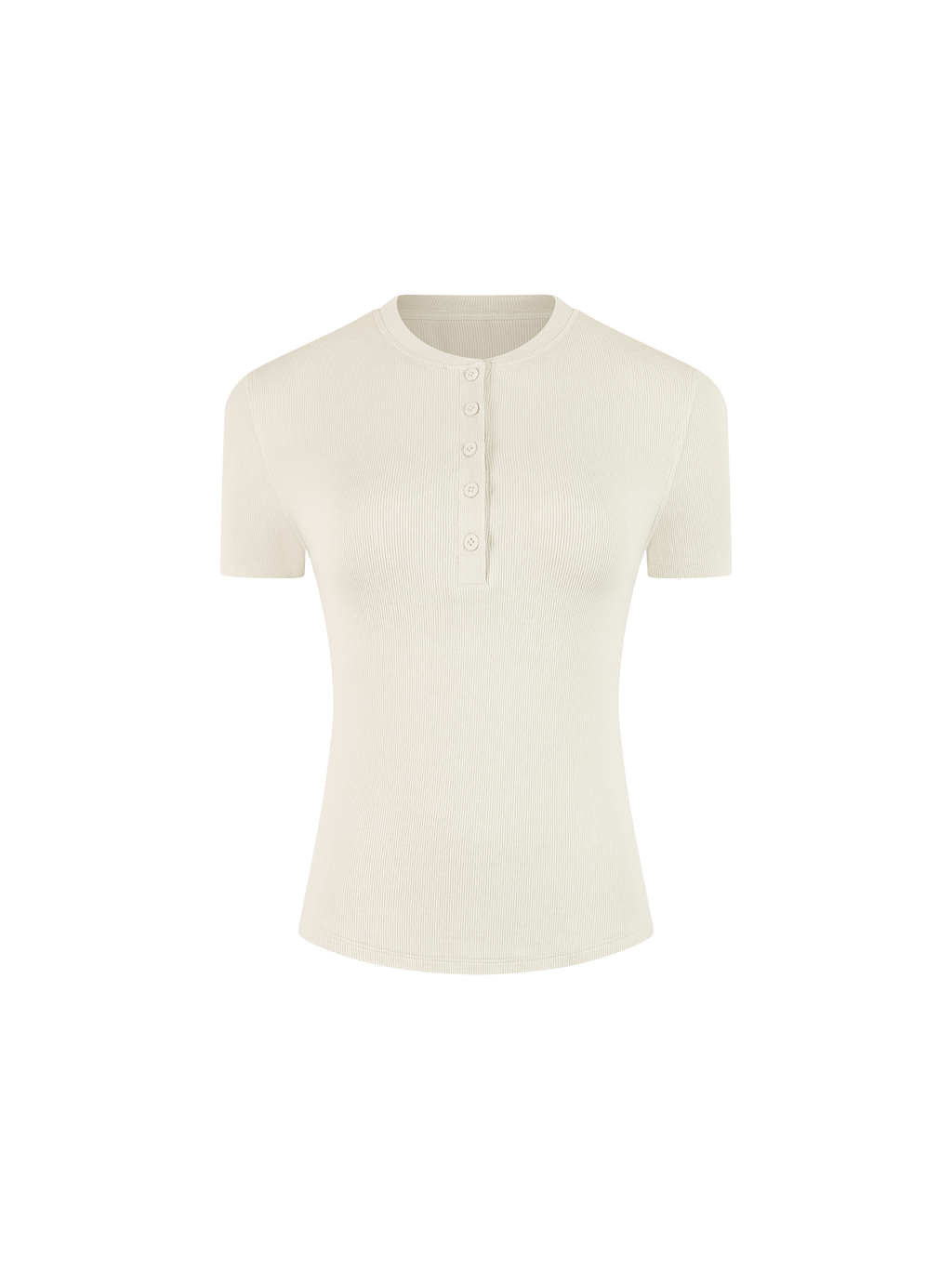 Modal Bodycon Henley Shirt