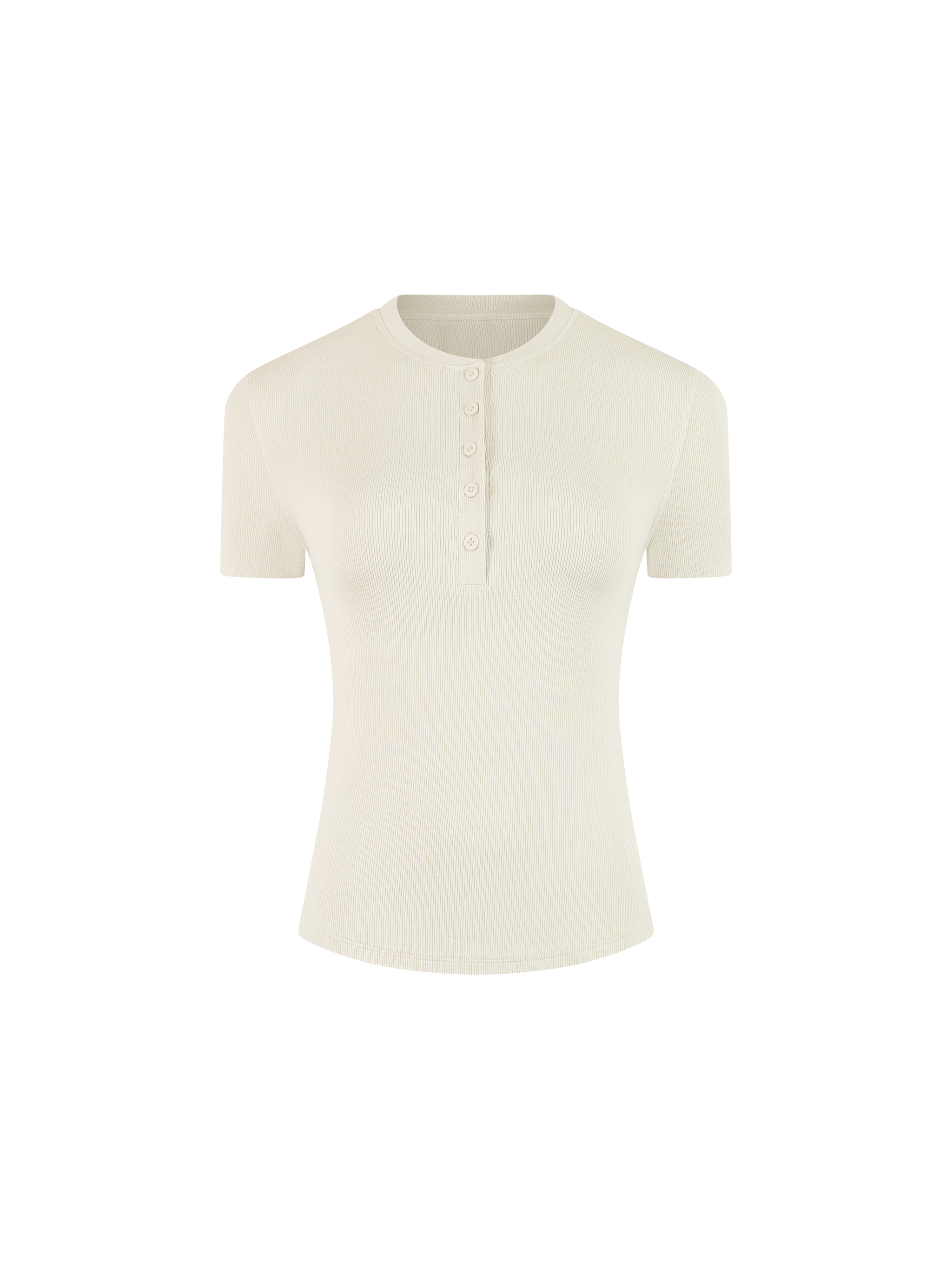 Modal Bodycon Henley Shirt